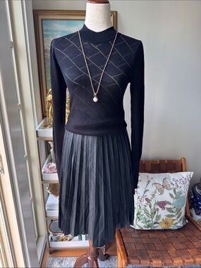 J. Crew Black Pleated stunning 🤩 Skirt